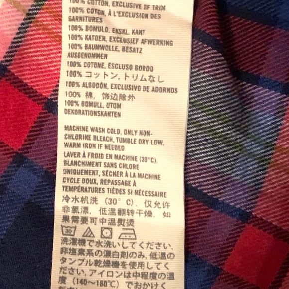 Abercrombie and Fitch Womens Small Long Sleeve Button Up Plaid Shirt Y2k Outdoor - Picture 5 of 6